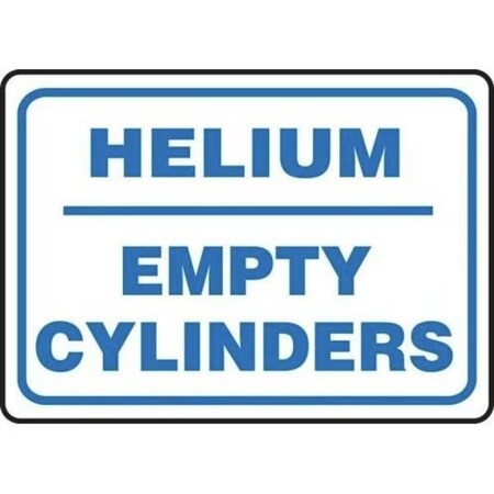 Accuform SAFETY SIGN HELIUM  EMPTY CYLINDERS MCPG537XP MCPG537XP